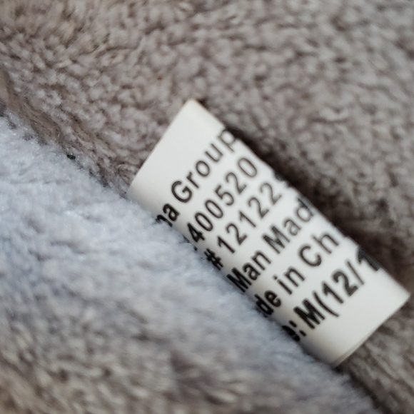 3/$20 Girls silver grey glitter sparkly sequin cozy Moccasin Slippers Size 12-13 - Picture 5 of 7